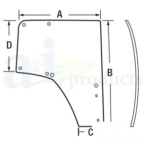 GLASS RH DOOR — Part #EAP-134723