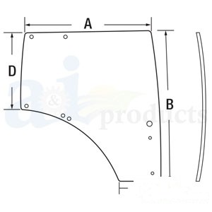GLASS RH DOOR — Part #EAP-134745