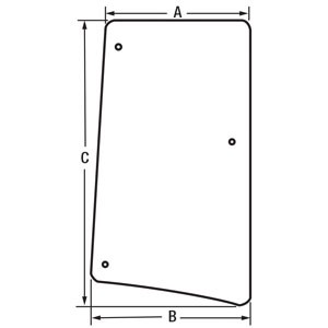 GLASS SIDE WINDOW RH — Part #EAP-134749
