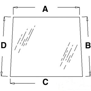 GLASS UPPER DOOR (LH) — Part #EAP-134931