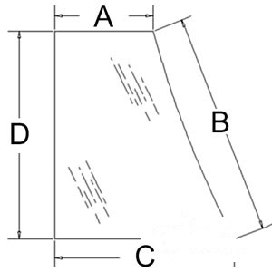 GLASS DOOR; LOWER (LH) — Part #EAP-134958