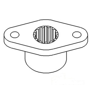 FLANGE HYD. PUMP DRIVE — Part #EAP-135008