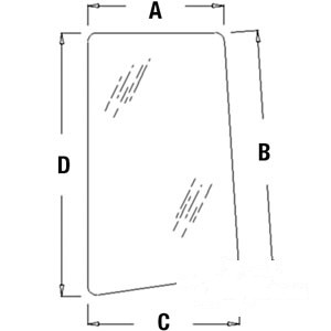GLASS LH WINDOW — Part #EAP-135012