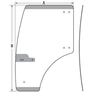 GLASS CAB DOOR — Part #EAP-137174