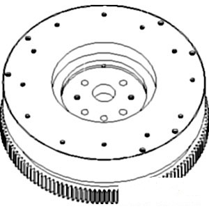 FLYWHEEL W/ RING GEAR — Part #EAP-142272
