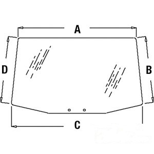 GLASS REAR WINDOW — Part #EAP-143255