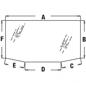 GLASS REAR WINDOW — Part #EAP-143401