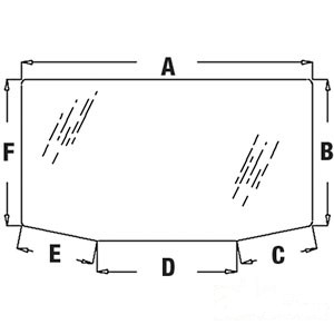 GLASS REAR WINDOW — Part #EAP-143415