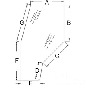 GLASS (LH/RH) DOOR — Part #EAP-143483