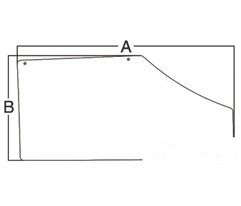 GLASS DOOR (RH FIXED) — Part #EAP-143533