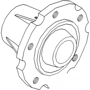 HUB 6 BOLT — Part #EAP-144085