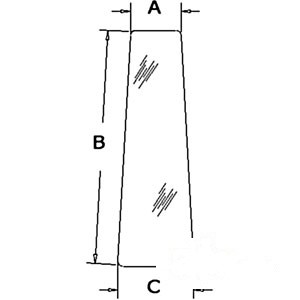 GLASS DOOR FRONT WINDOW — Part #EAP-144324