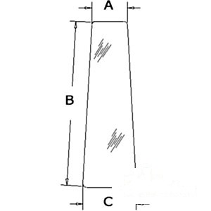 GLASS DOOR FRONT WINDOW — Part #EAP-144325