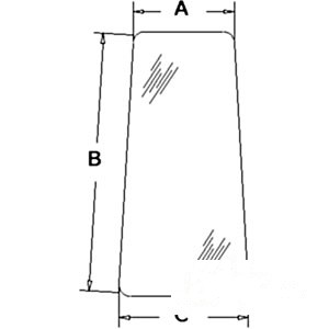 GLASS DOOR REAR WINDOW — Part #EAP-144326