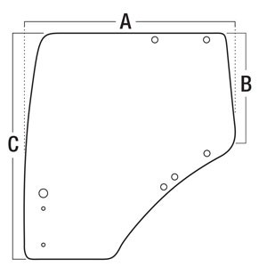 GLASS DOOR (LH) — Part #EAP-144448