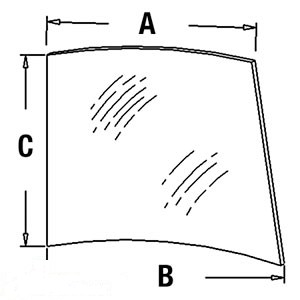 GLASSCAB DOOR WINDOW-UPP — Part #EAP-144847