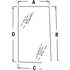 GLASS RH WINDOW — Part #EAP-144875