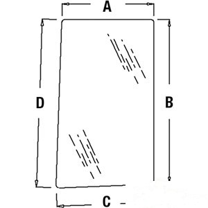 GLASS LH WINDOW — Part #EAP-144876