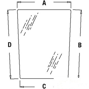 GLASS LOWER RH — Part #EAP-144877