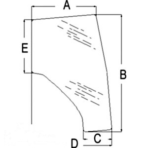 GLASS LH DOOR — Part #EAP-147996