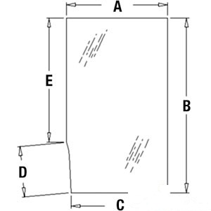 GLASS LH DOOR WINDOW — Part #EAP-148031