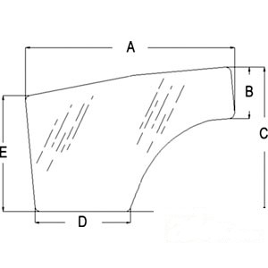 GLASS RH DOOR — Part #EAP-148038