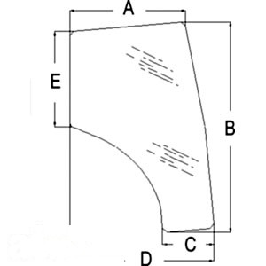 GLASS LH DOOR — Part #EAP-148039