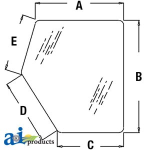GLASSRH LOWER DOOR WINDO — Part #EAP-148061