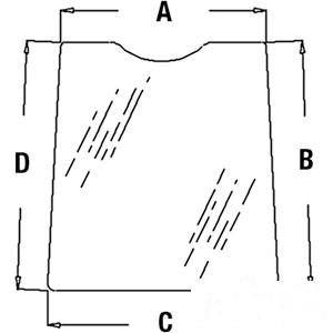 GLASSLH UPPER DOOR WINDO — Part #EAP-148062