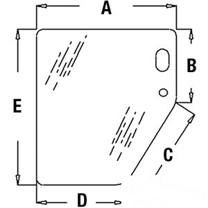GLASSLH LOWER DOOR WINDO — Part #EAP-148063