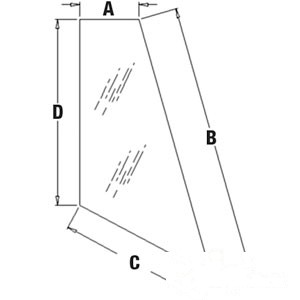 GLASS RH REAR CORNER — Part #EAP-148101