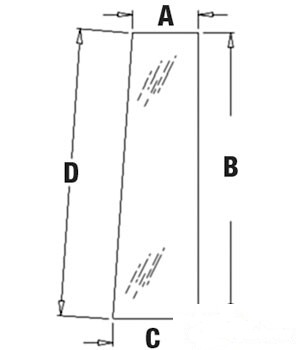 GLASS LH SIDE REAR — Part #EAP-148108