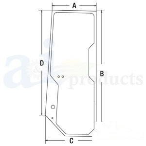 GLASS LH DOOR — Part #EAP-148110