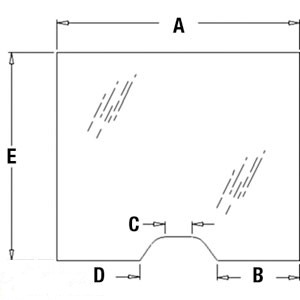 GLASS UPPER — Part #EAP-148132