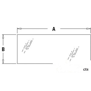 GLASS REAR LOWER — Part #EAP-148157