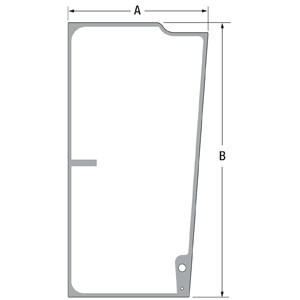 GLASS; RH CAB DOOR — Part #EAP-148167