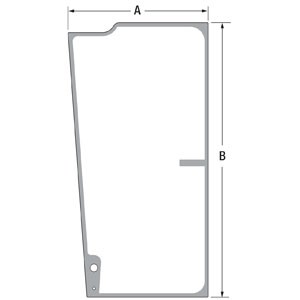 GLASS; LH CAB DOOR — Part #EAP-148168