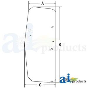 GLASS LH DOOR — Part #EAP-148178