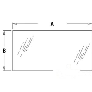 GLASS REAR MIDDLE — Part #EAP-148288