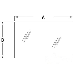 GLASS REAR UPPER — Part #EAP-148289