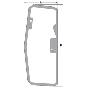 GLASS; RH CAB DOOR — Part #EAP-148313