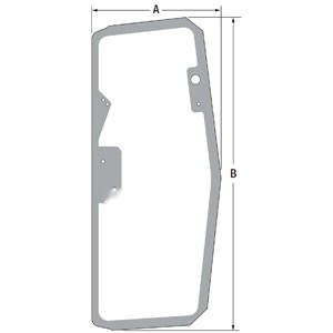 GLASS; LH CAB DOOR — Part #EAP-148314