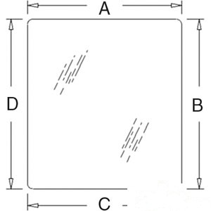 GLASS FRONT — Part #EAP-148371