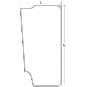 WINDOWPANE GLASS DOOR — Part #EAP-148403