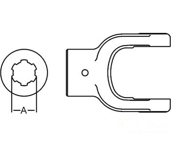 IMP. YOKE SPLINED — Part #EAP-154217