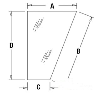 GLASS LOWER FRONT WINDOW — Part #EAP-159067