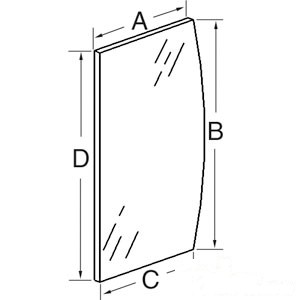 GLASSLH LOWER — Part #EAP-159178