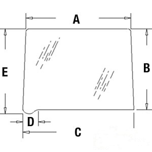 REAR QUARTER GLASS — Part #EAP-159181