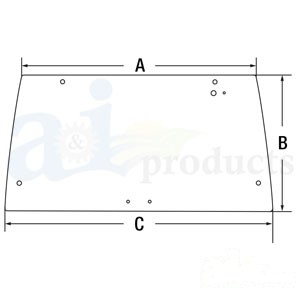 GLASS REAR WINDOW — Part #EAP-160926
