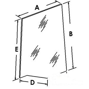 GLASS DOOR WINDOW LH — Part #EAP-160975
